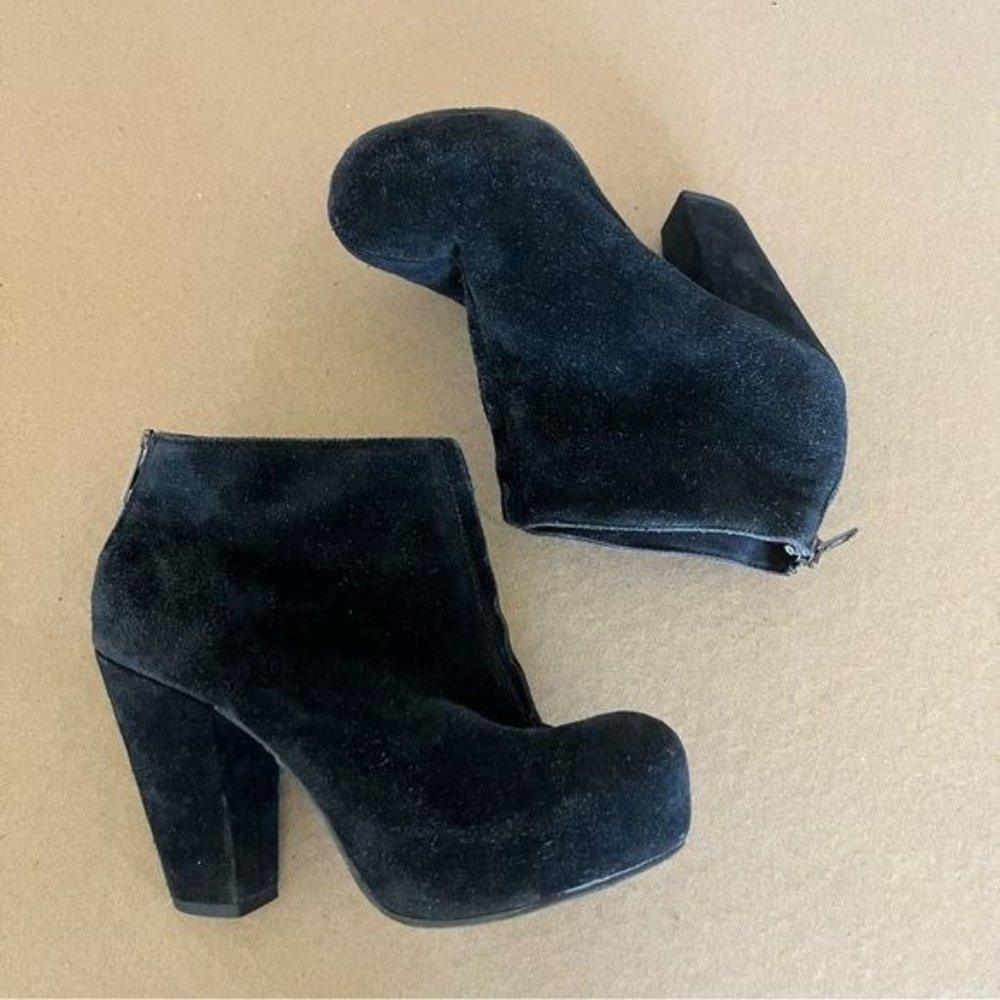 Anthro Bertie Suede Platform Booties - Picture 4 of 9